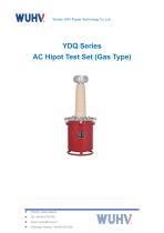 YDQ Series AC Hipot Test Set (Gas Type) -Catalog