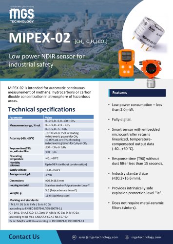 Leaflets for all MGS Technology Products