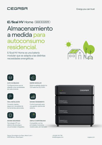 Ficha técnica E/Scal HV Home