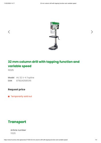 HU 32 V-4 Topline