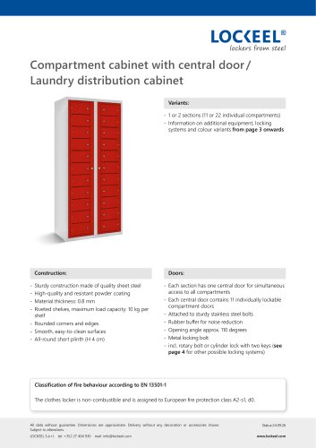 Laundry distribution cabinet