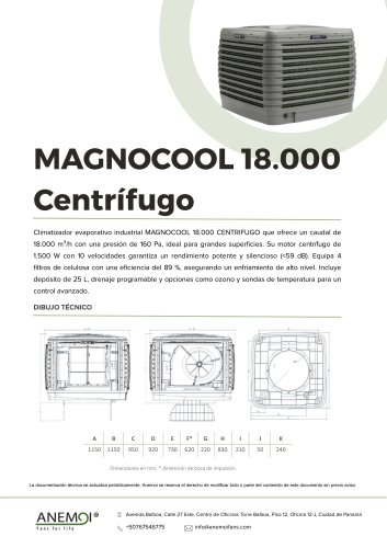 MAGNOCOOL 18.000  Centr&iacute;fugo