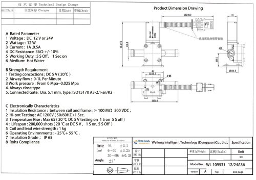WL109531 Automotive SCR Solenoid Application