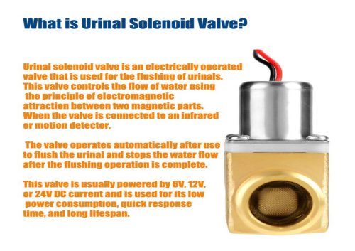 WL1854 Urinal Solenoid Valve Application