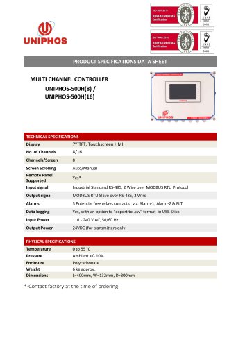 Multi-channel Controller [Uniphos 500-H (8/16)]