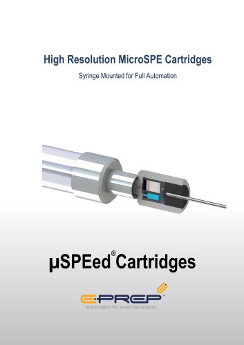High Resolution MicroSPE Cartridges