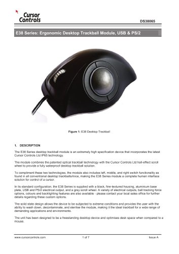 E38 Desktop Trackball