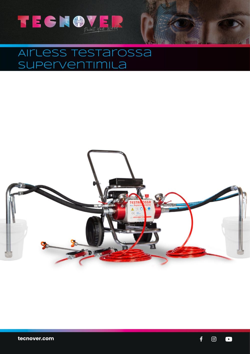 TECNOVER Testarossa Superventimila Airless Paint Sprayer - Tecnover s.n.c. di Ricotti e Cera