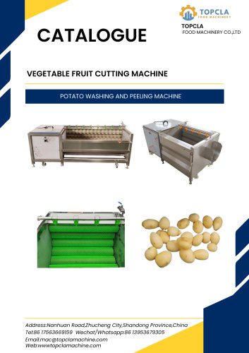 POTATO WASHING AND PEELING MACHINE