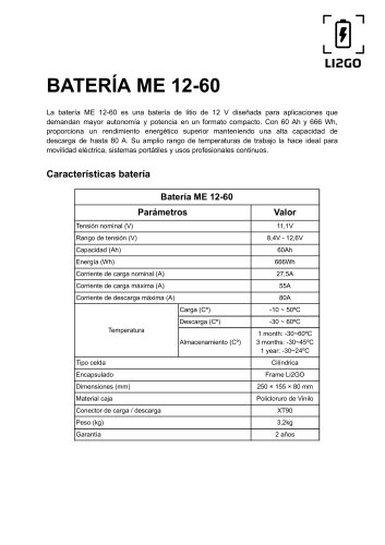 Ficha T&eacute;cnica ME 12-60