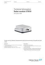 Technical Information - Radar module UTR30