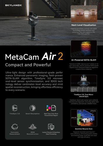 SkylandX_MetaCam Air2_HANDHELD LiDAR SCANNER