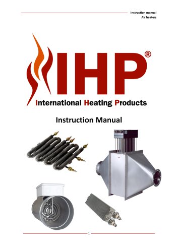 Instruction manual Air heaters