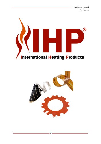 Instruction manual Foil heaters