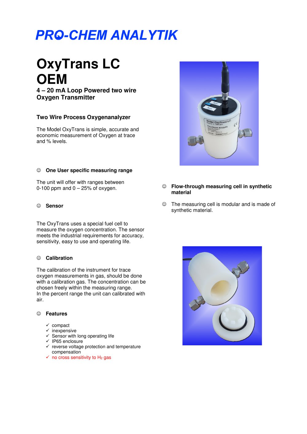 OxyTrans LC OEM - Pro-Chem-Analytik GmbH & Co. KG