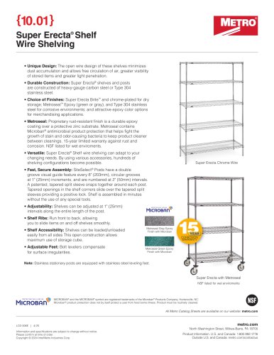 Super Erecta&reg; ShelfWire Shelving