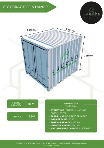8' STORAGE CONTAINER