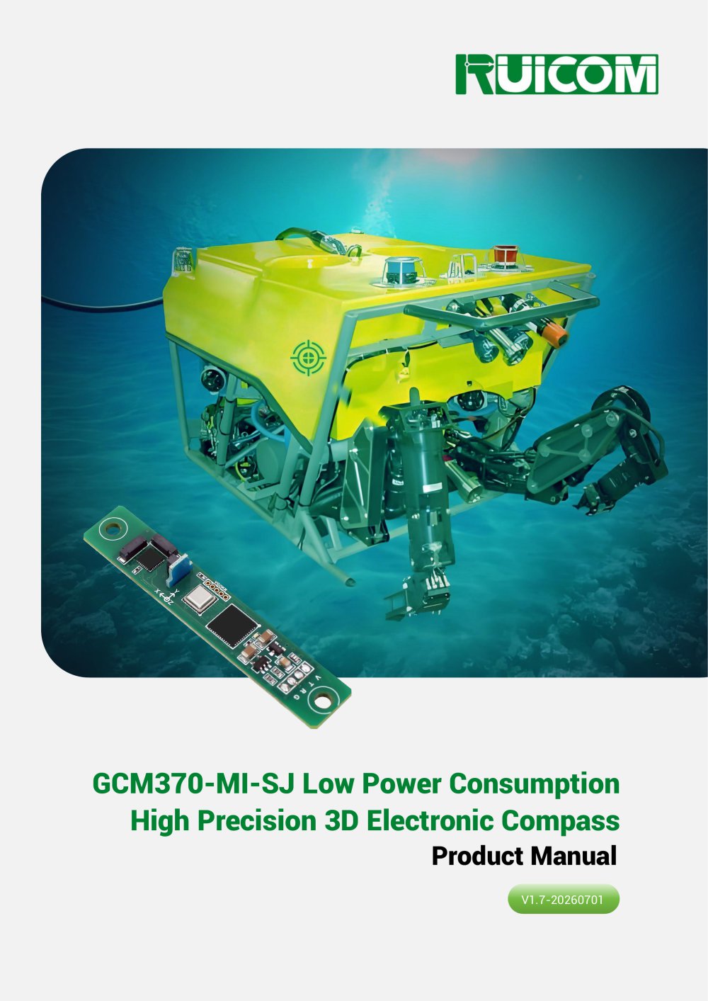 RUICOM GCM370-MI-SJ Low Power Consumption High Precision 3D Electronic Compass - Shenzhen Ruicom Technology Co., Ltd.