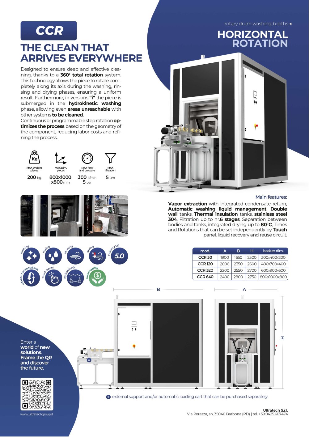 Washing system spray - ULTRATECH Srl