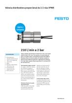 Válvula distribuidora proporcional de 2/2 vías VPWS - 1