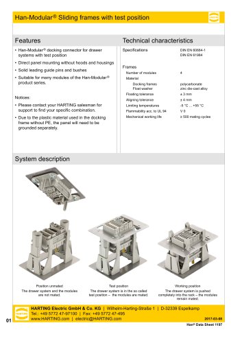 Han-Modular® Sliding Frame