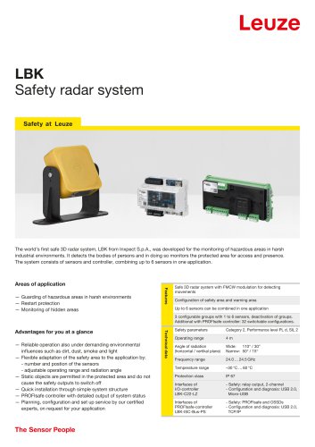 Flyer LBK - Safety Radar System