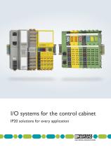 I/O systems for the control cabinet