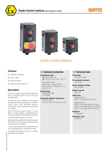 ComEx Control stations also for Zone 21 and 22