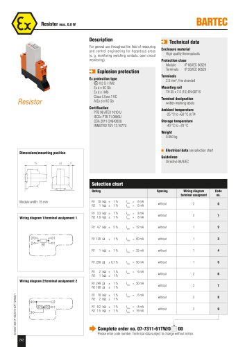 (Precision) Resistors max. 0.8 W