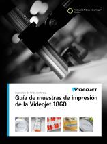 Guía de muestras de impresión de la Videojet 1860 - 1