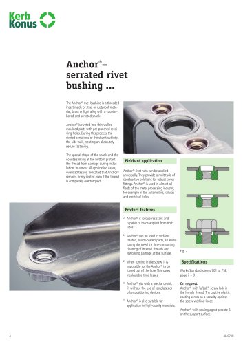 Anchor® - rivet bushing