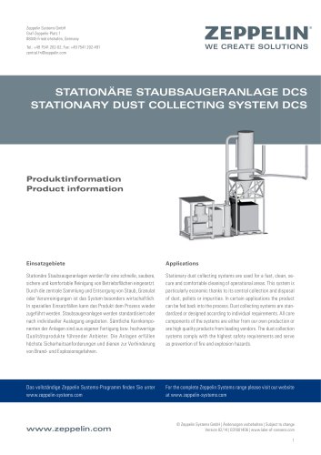 Zeppelin Stationary dust collecting system