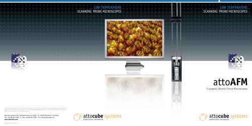 attoAFM, Cryogenic Atomic Force Microscopes