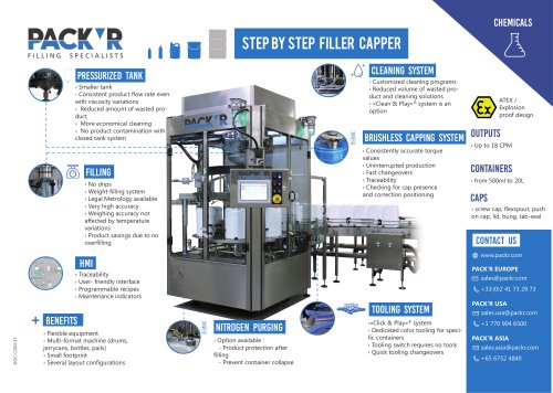 CHEMICALS STEP BY STEP FILLER CAPPER