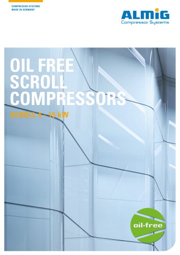 OIL FREE SCROLL COMPRESSORS