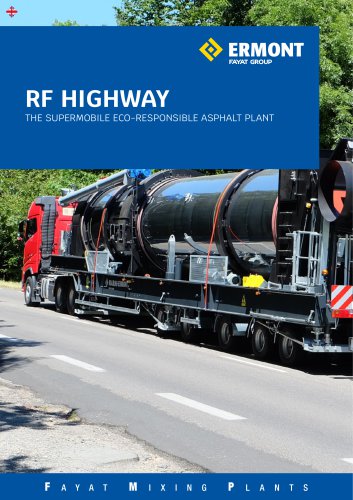 RF HIGHWAY - The eco-responsible supermobile asphalt plant