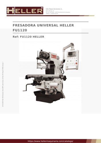 FRESADORA UNIVERSAL HELLER FU1120