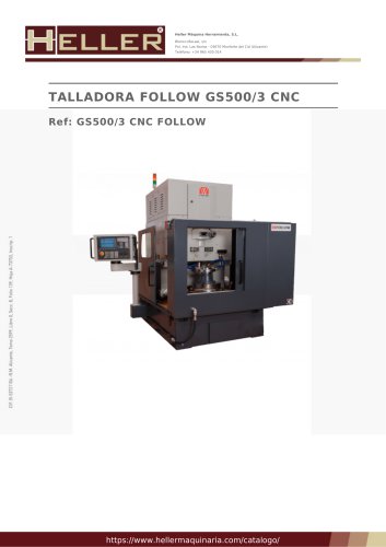 TALLADORA FOLLOW GS500/3 CNC