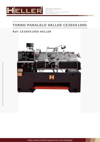 TORNO PARALELO HELLER CE360X1000