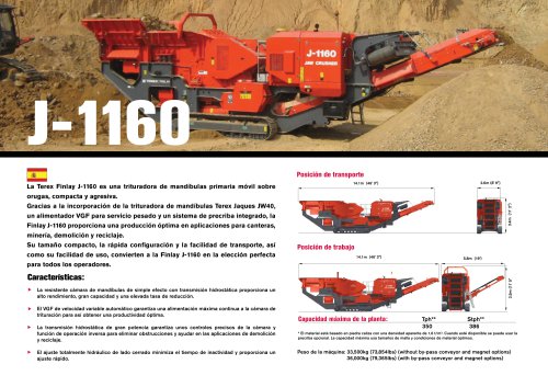 Terex® Finlay J1160