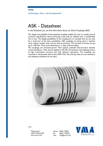 ASK - sliced - couplings