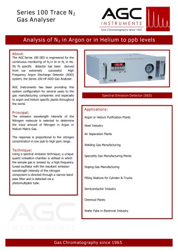 Trace N2 Gas Analysers