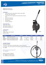 Bombas manuales a membrana para acidos, bases: YAKO