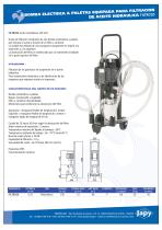 Electrobomba para filtracion de aceite hidraulica: FILTRO20