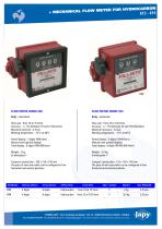 Mechanical flow meter for hydrocarbon: KF3 - KF4