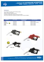 Pistola de distribucion automatica para gasoleo, gasolina, gasolina sin plomo: TOPW2-2SP-3-4-TOPW2-ATEX