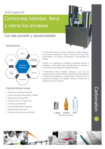 CF210 Carbo-Fill Carbonatador I+D avanzado (Espanol)