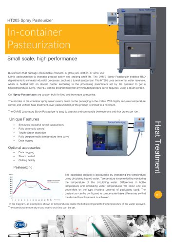 HT205 Spray Pasteurizer