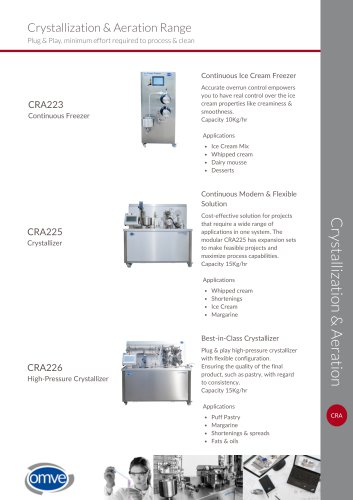 OMVE Crystallization & Aeration Range