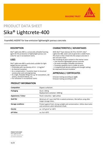 Sika® Lightcrete-400 2025